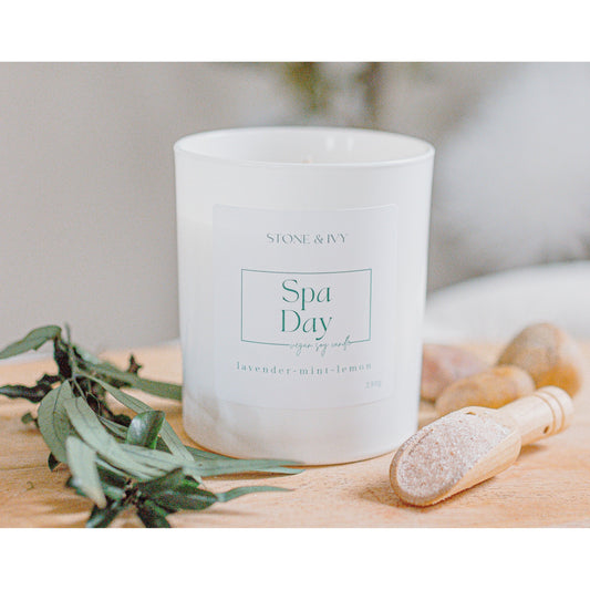 Spa Day | Scented Soy Candle - Wild Rose Candle Co.